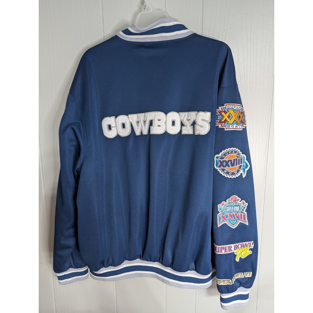 VINTAGE Dallas Cowboys Superbowl 1971 77 92 93 95 jacket embroidered patches NFL